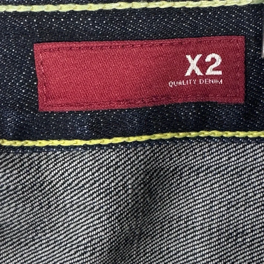 X2 Quality Denim Men's Jeans Size 36L x 34L Blue Classic Straight Regular Fit - Picture 5 of 13